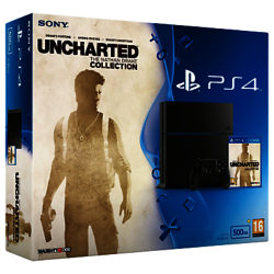 Sony PlayStation 4 Console, 500GB, Uncharted: The Nathan Drake Collection